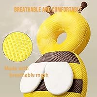 Vista 6 de Mochila protectora de cabeza de bebé: Bee Soft Landing & Safety Protección contra caídas para bebés gateando y caminando y cojín de espalda caída