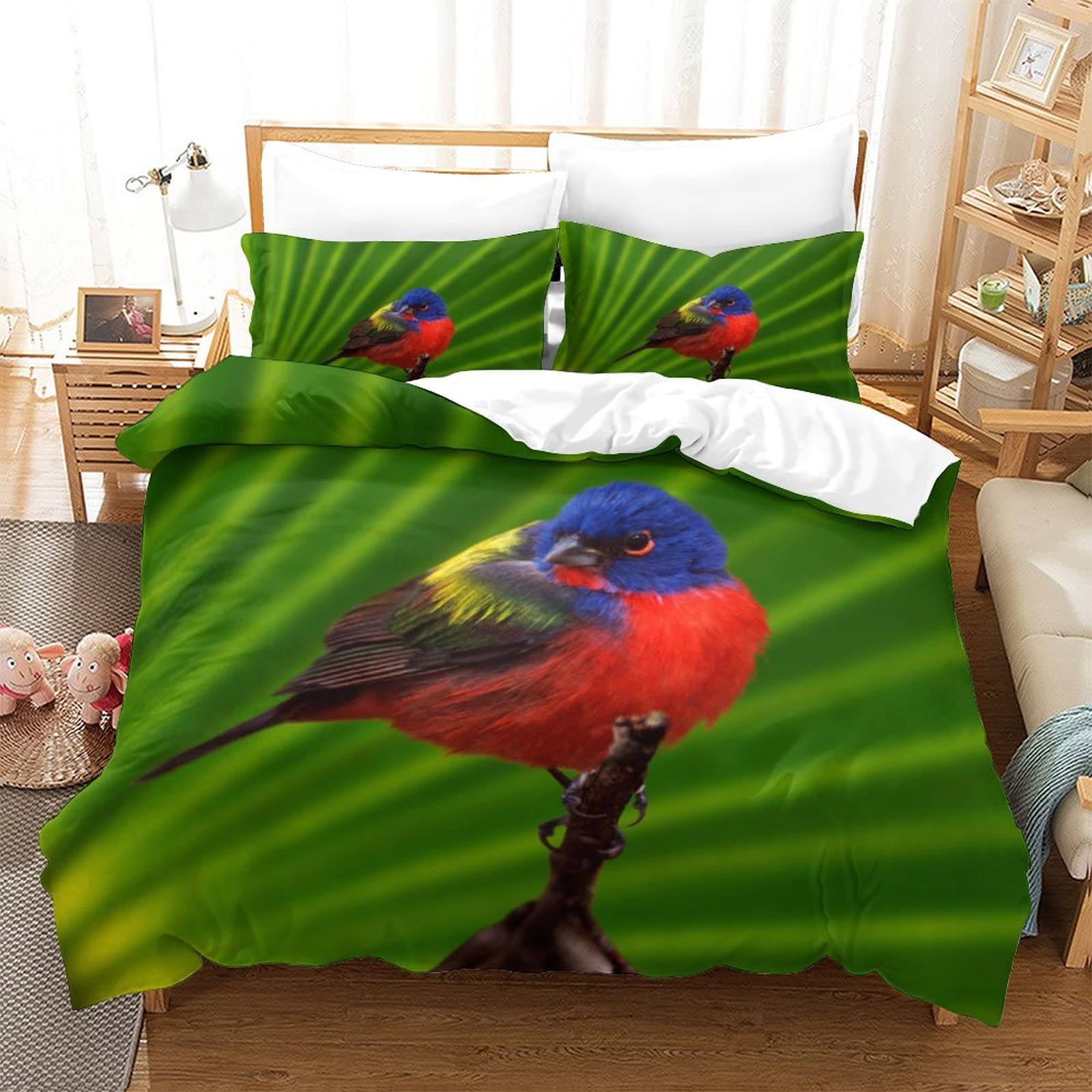 Parure de lit animal 3D en microfibre douce anti-froissage pour ado et adulte