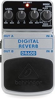 Behringer DR600 DIGITAL REVERB Digital Stereo Reverb Effects Pedal