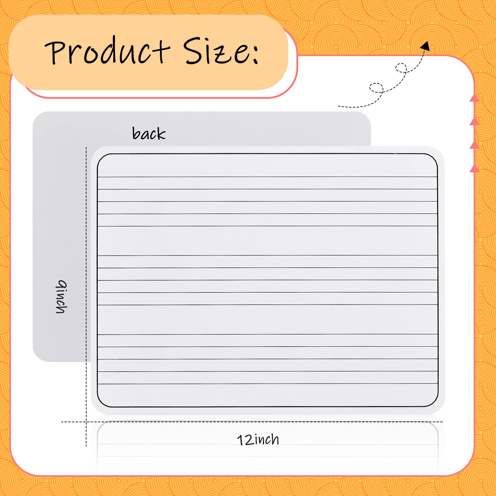 Whiteboard für Musikpersonal, trocken abwischbar, doppelseitig, Musiknoten, Whiteboard, 22,9 x 30,5 cm, trocken abwischbar, für Klassenzimmer, Whiteboards für Studenten, Musikpersonal, Whiteboard mit