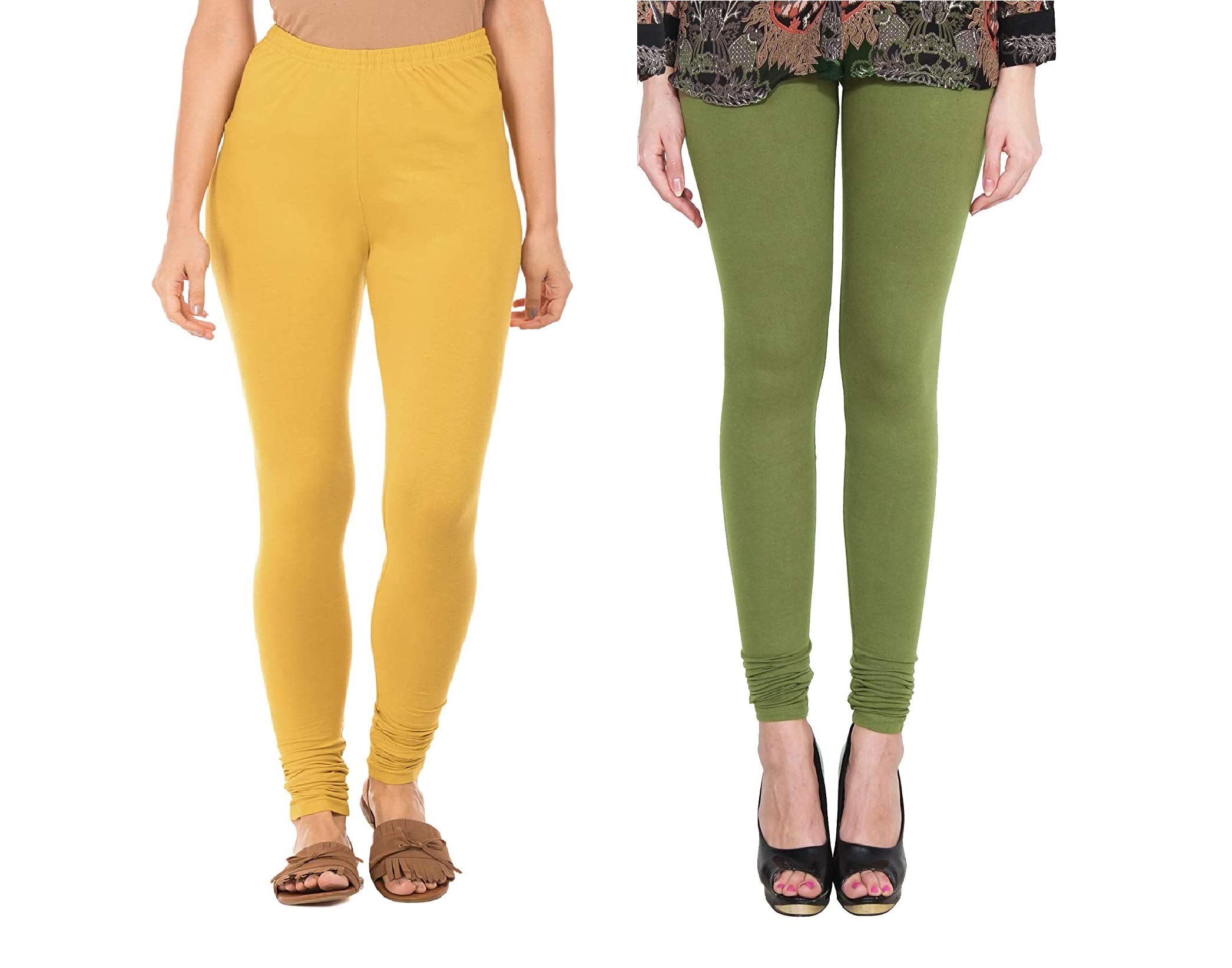 INOVO Women's Full Length Chudidar Leggings Combos-picture-42