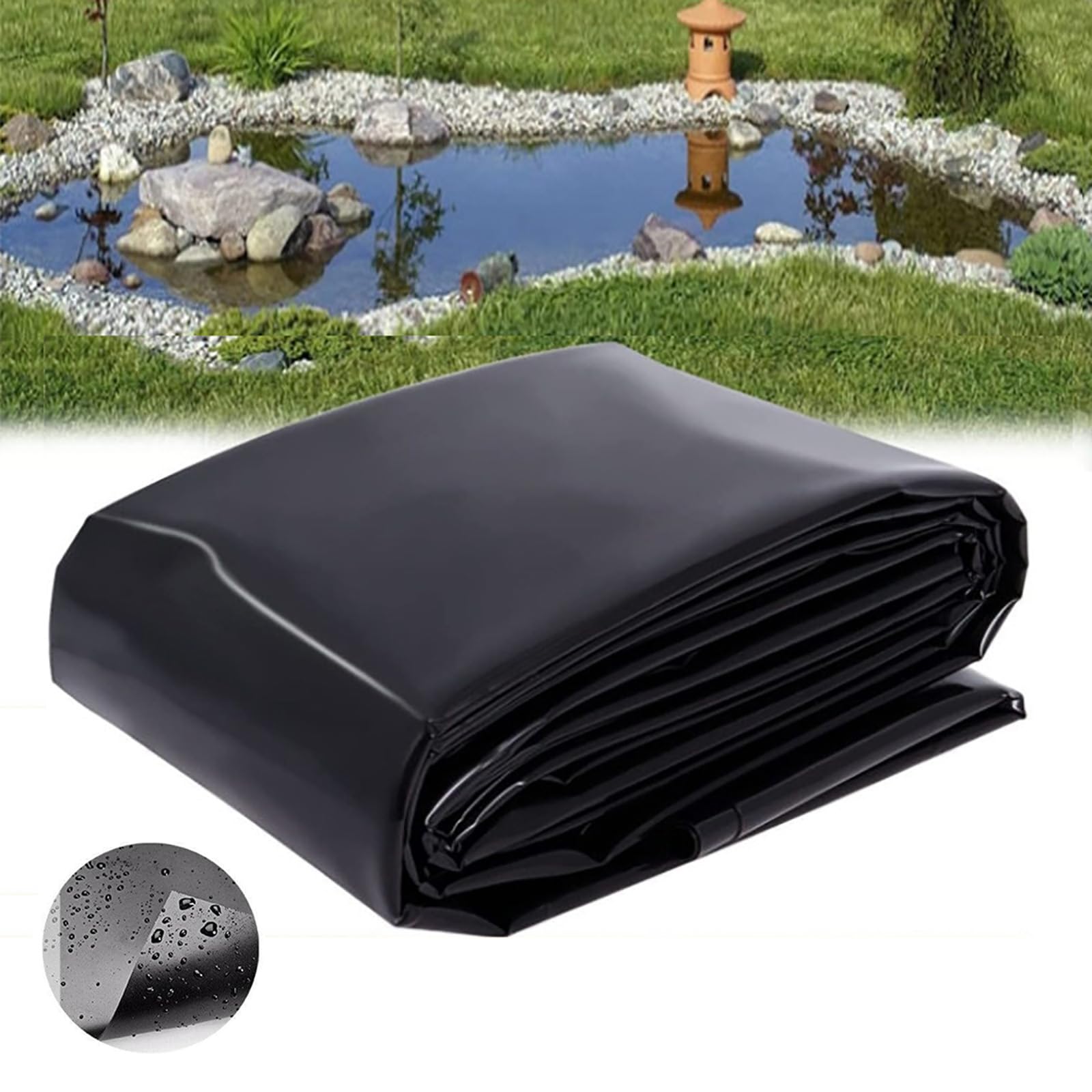 HDPE 0,2 mm vijverfolie, hitte- en verouderingsbestendig HDPE 0,2 mm vijverfolie, hitte- en verouderingsbestendig