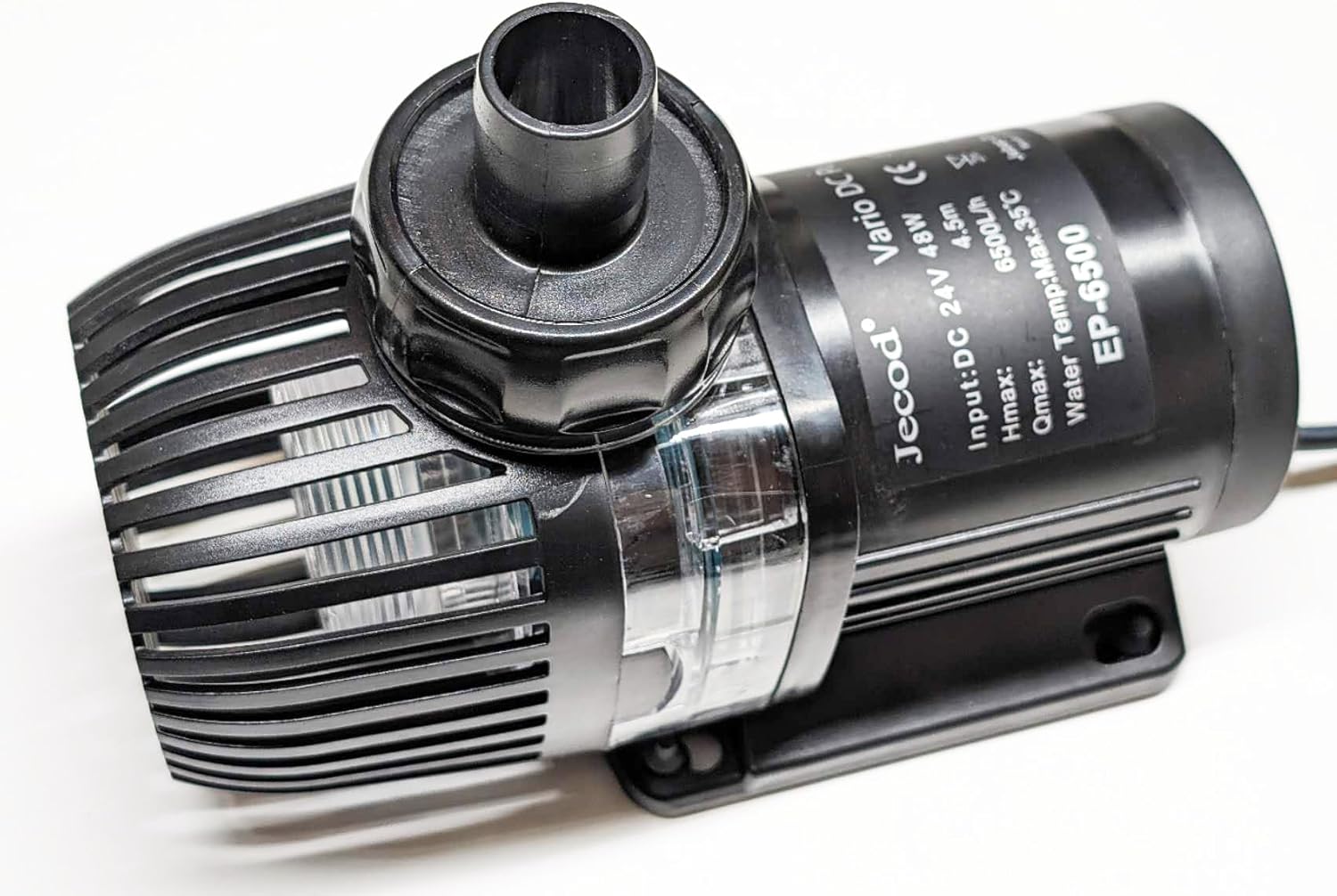 Jebao Jecob EP6500 pump with a side draught intake screen attached