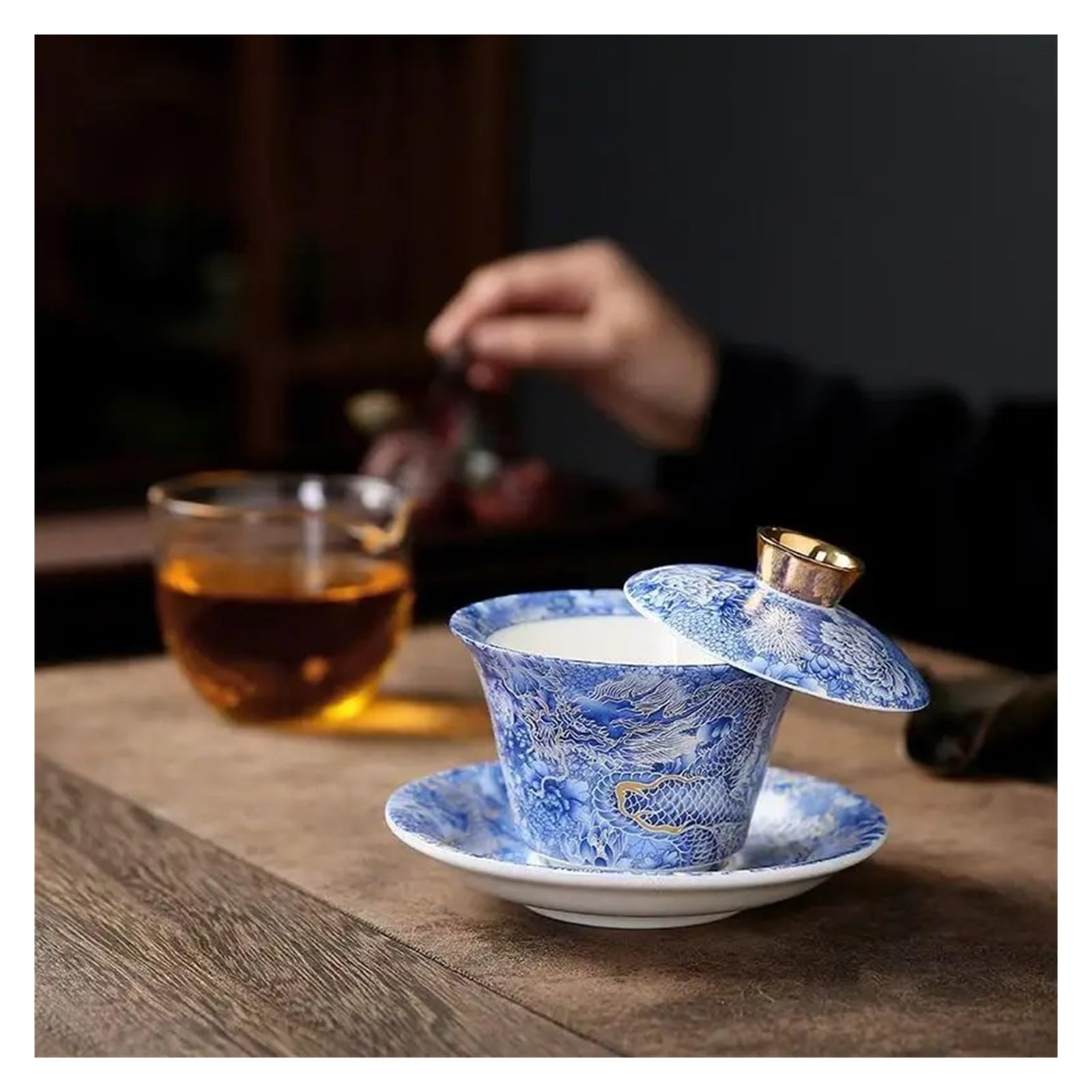 Sancai Porzellan Teeschale Set 3tlg