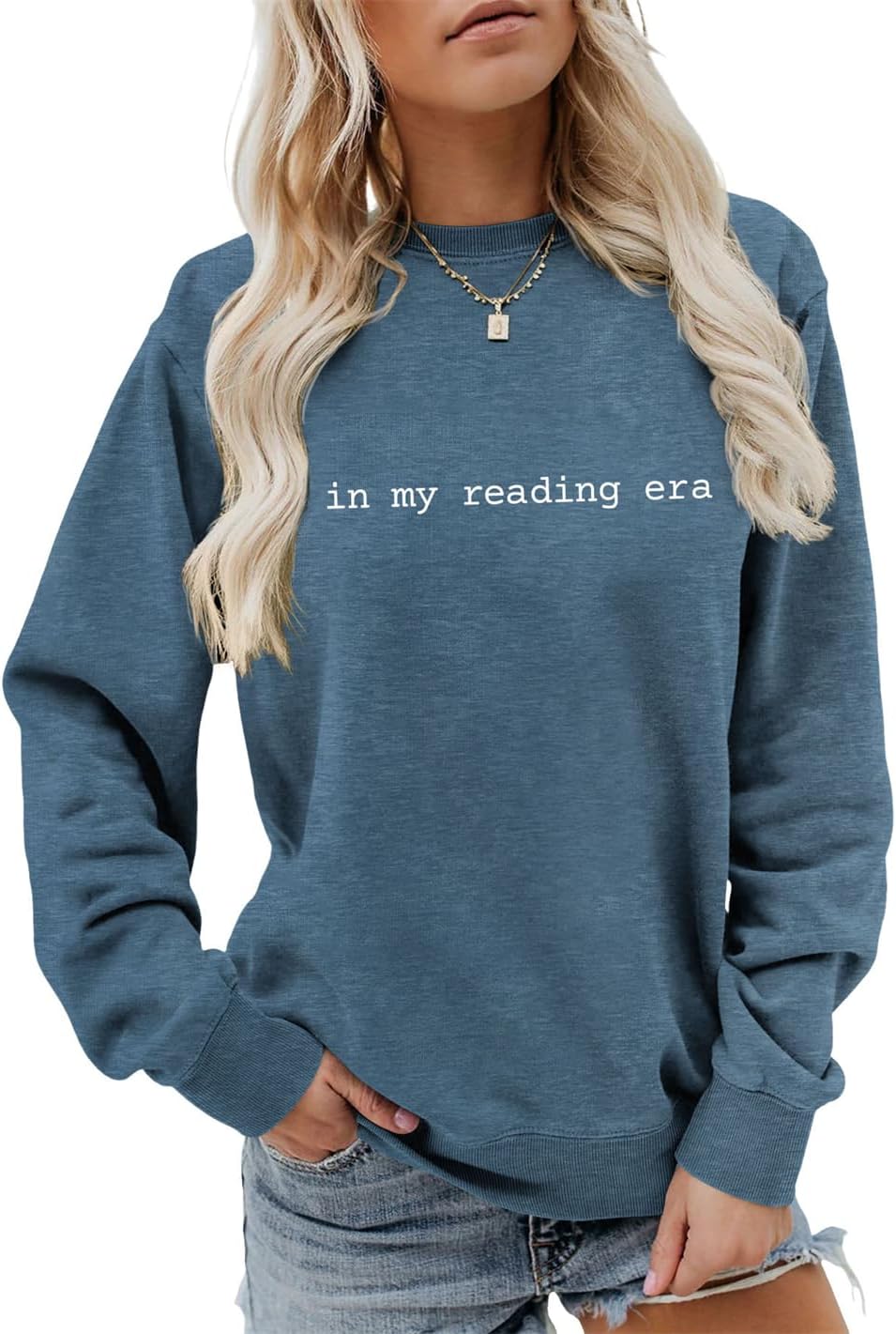 Bookish Sweatshirt for Women: Sacpceml ‘In My Reading Era’ Crewneck Pullover – Perfect Gift for Book Lovers! Bookish Sweatshirt for Women: Sacpceml ‘In My Reading Era’ Crewneck Pullover – Perfect Gift for Book Lovers!