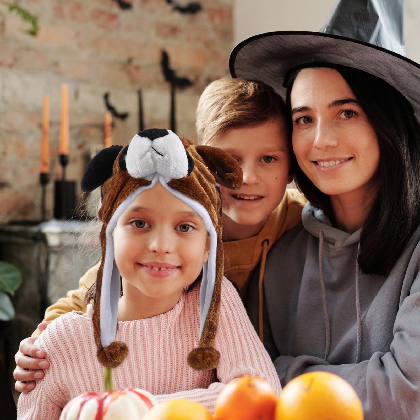 ifundom Cartoon Boys and Girls Warm Hat Toddler Cap Dog Design Plush Head Wrap for Boys