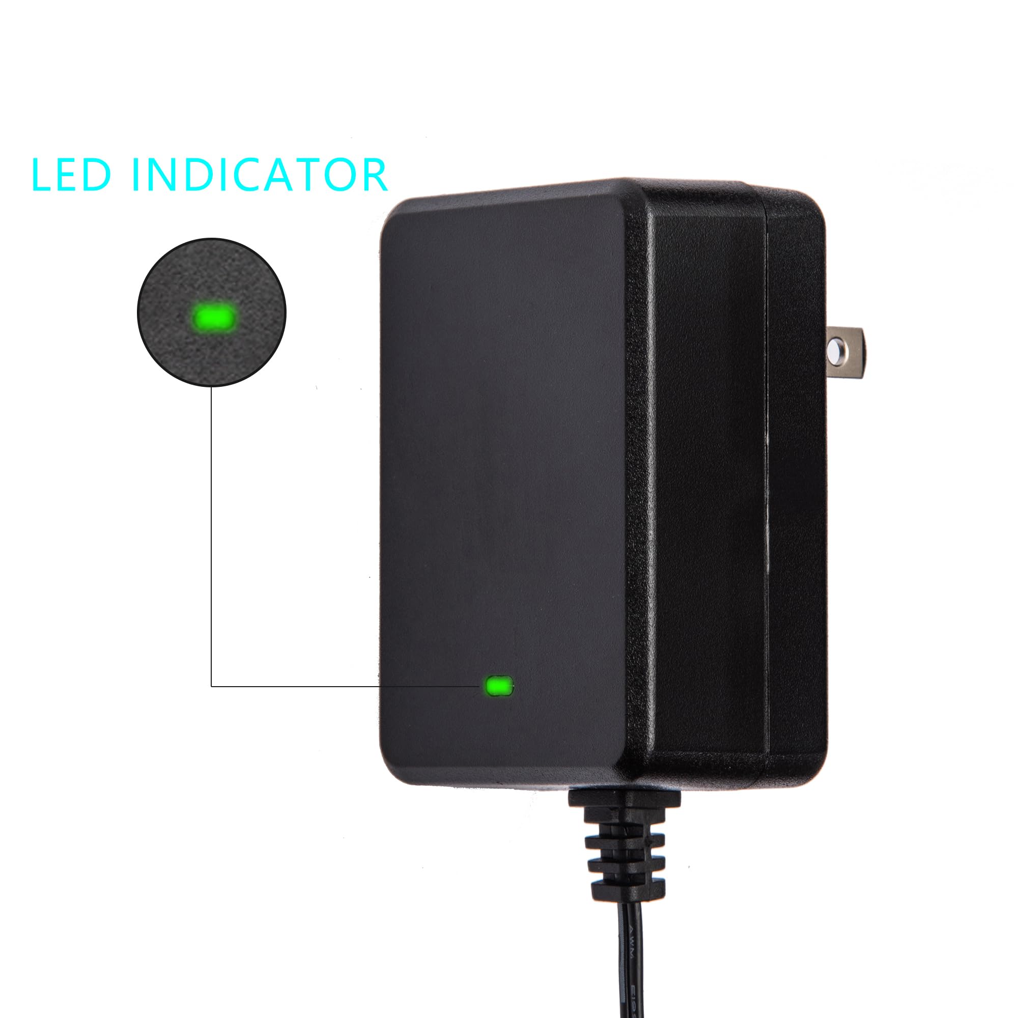 edonka 24V Battery Charger for Ride On Toys 24 Volt Universal Charger for Kids Car Power Supply Adapter for for Wrangler SUV Sports Car Farm Tractor Ride On Toys Accessories