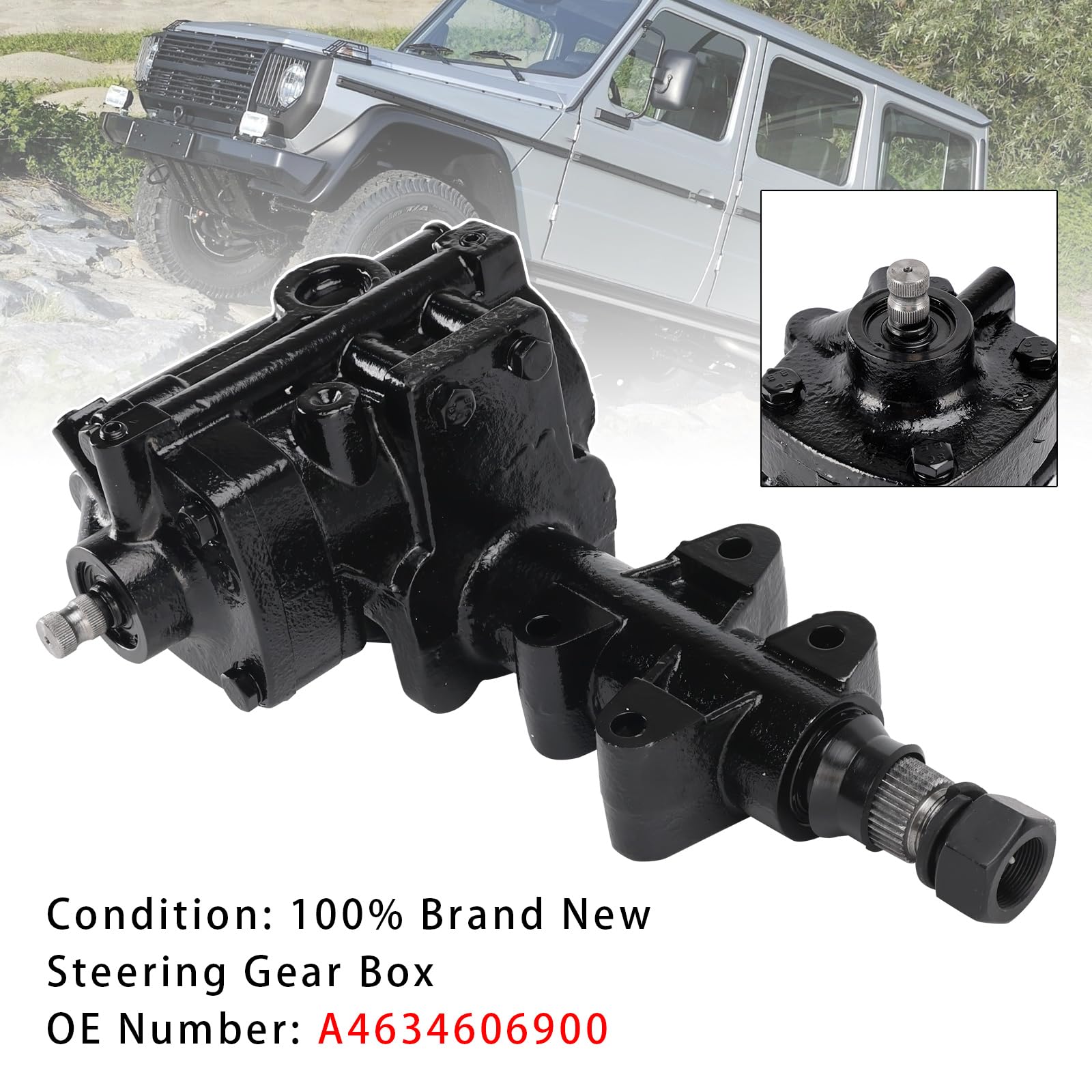 Bruce & Shark Steering Gear Box A4634606900 pourMercedes-Benz G-Class W460 W461 W463 2007-2018, Direct Replacement Steering Gear Box