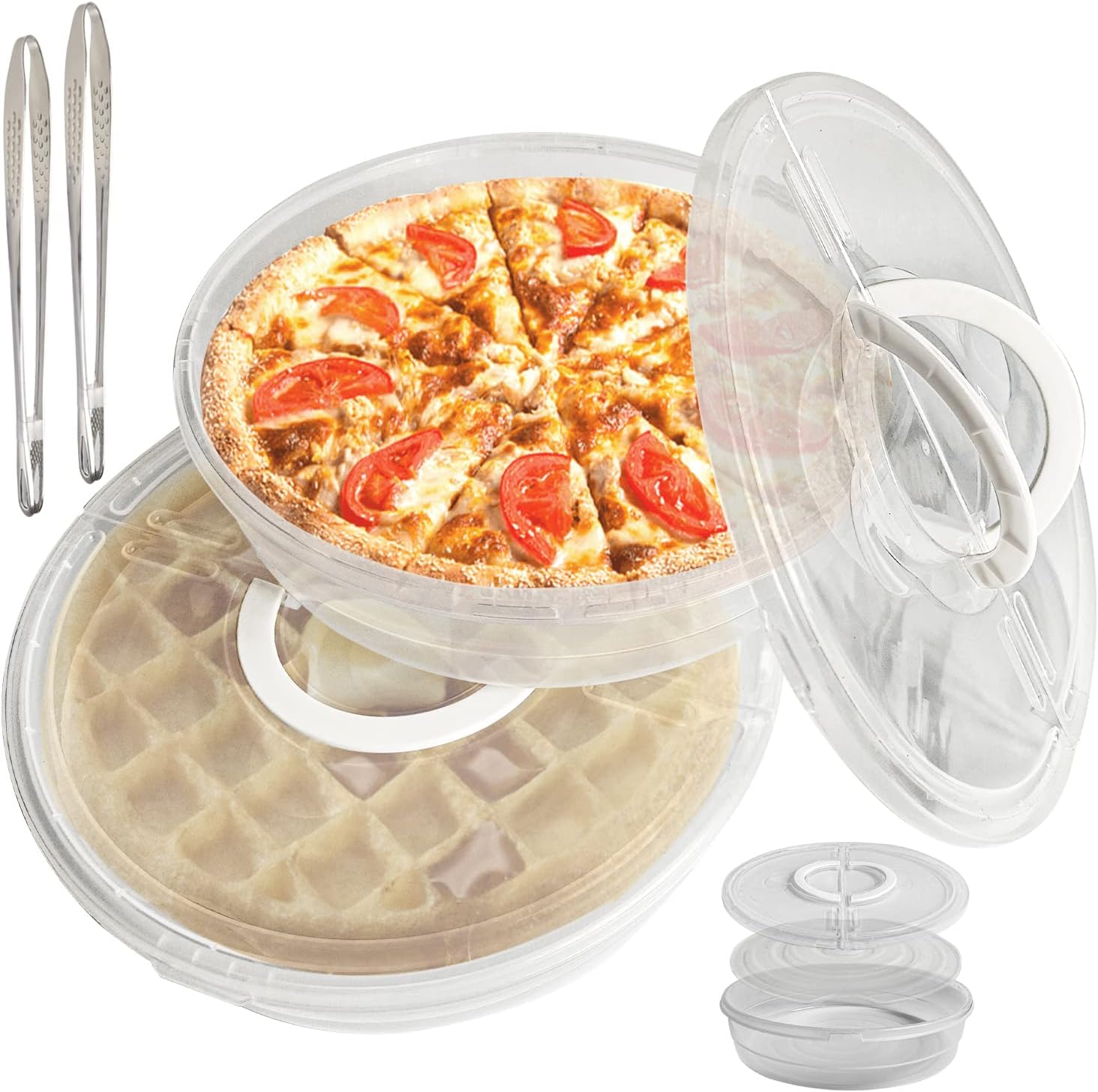 GSPNGFGI 2 Pack 12inch Pie Carrier With Lid And Handle