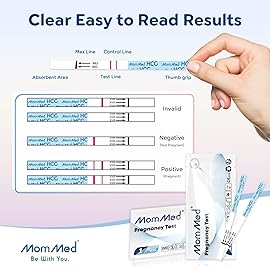 MomMed Early Detection Pregnancy Test, 15 Pack HCG Pregnancy Test Strips, Individually-Sealed Pregnancy Tests,Pregnancy Tests,99% Accurate (No Urine Cup)