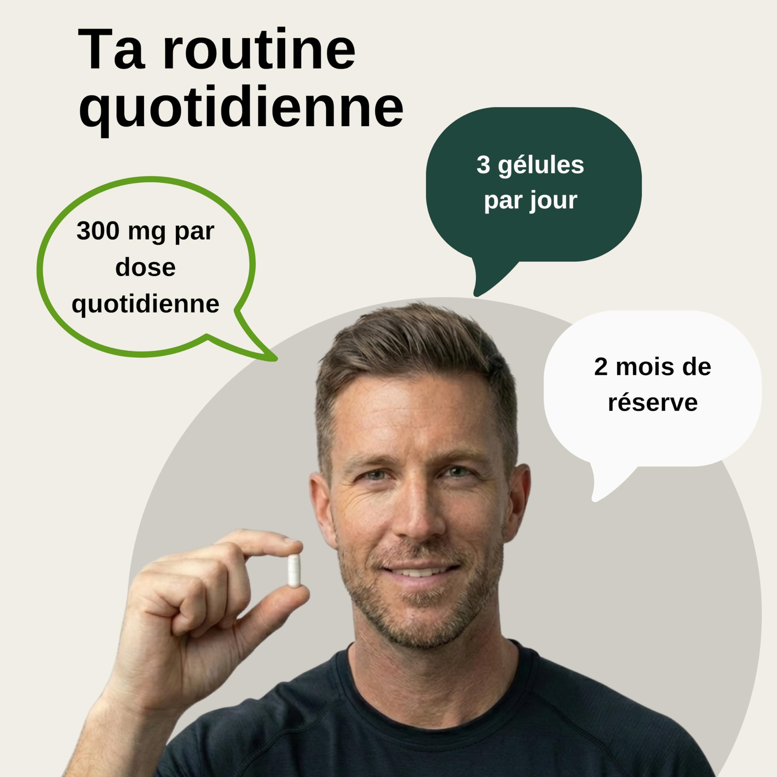 Vita Elements Bisglycinate de Magnésium - Magnésium Chélaté - 180 Gélules - 300mg Magnésium Élémentaire - 2 Mois de Stock - Testé en Laboratoire - Vegan - Haute Concentration (3)