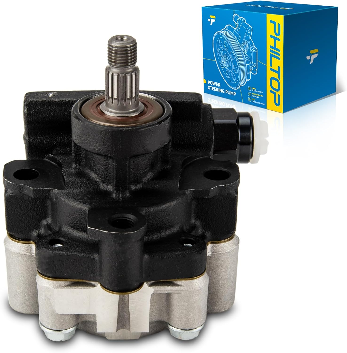 PHILTOP Power Steering Pump 21-5931, for 1995-2004 Avalon, 2004-2007 Highlander 3.3L, RX330, 1995-2006 Camry, 1998-2003 Sienna, OE# 4432007012、4432007010、4432033110、4432007011、4432033111、4432048040