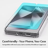 Vista 3 de DOME GLASS Whitestone [Auténtica cobertura completa] Protector de pantalla de vidrio templado para Galaxy S24 Plus con lámpara UV [2 unidades]