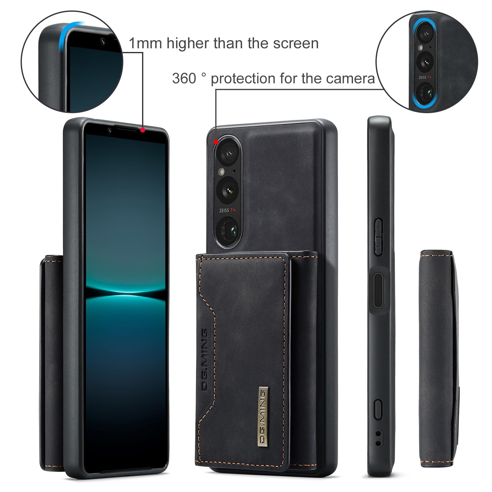 Wallet Case For IPhone 6s/6 With Wrist Strap, Classic Premium PU Leather Magnetic Clasp Flip Folio Case With RFID Blocking Credit Card Slots Kickstand Shockproof Full Body Phone Cover,Winered