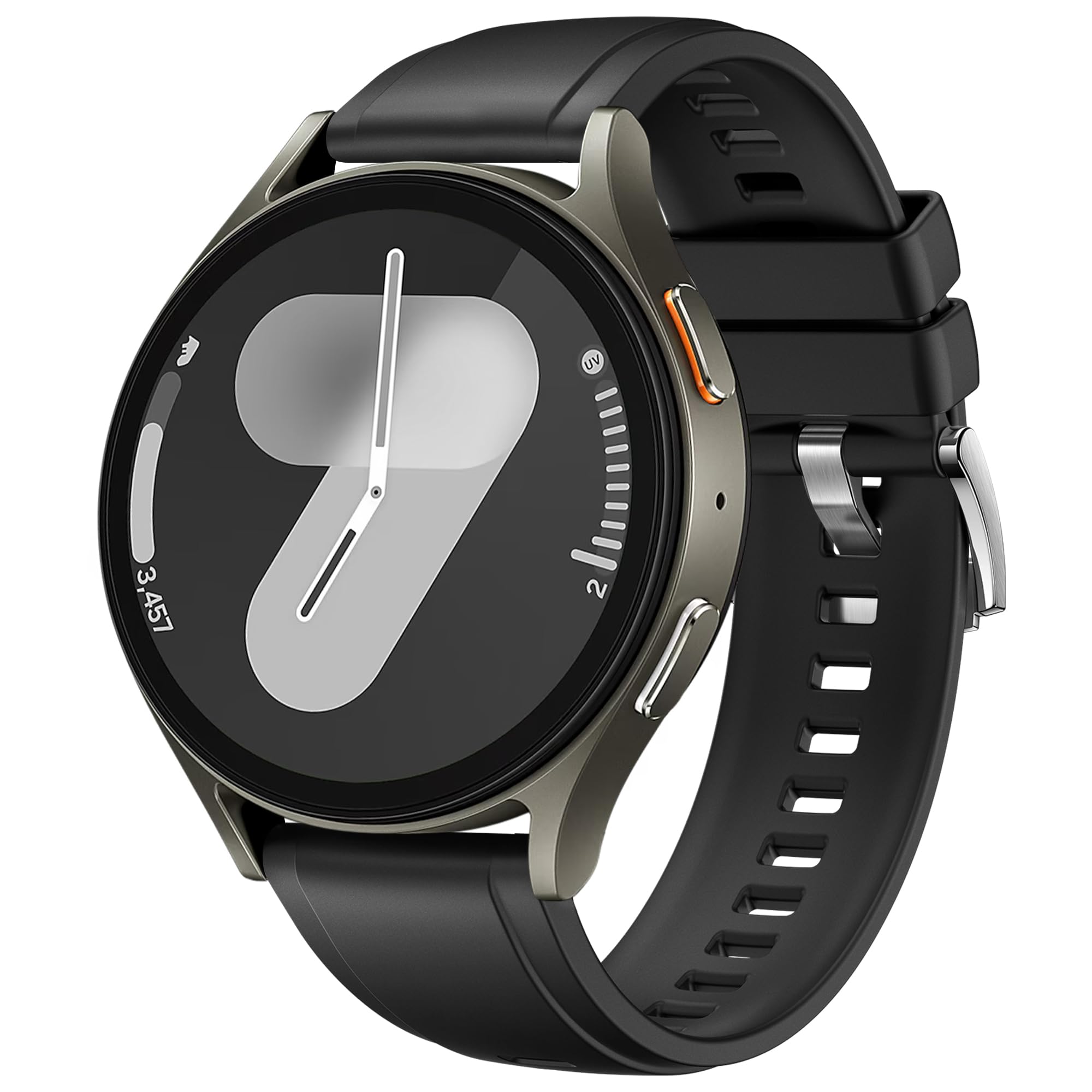 One Click 20mm Watch Strap Compatible with Samsung Galaxy Watch 7 6 5 4 Classic 40mm 44mm 42mm 46mm 43mm 47mm Silicone Replacement Straps for GT 3 42mm,Vivoactive 6/5/3,Venu 2 Plus Band-image-31