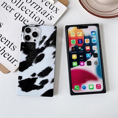 Miniatura 8 de Cocomii Funda cuadrada diseñada para iPhone 13 Pro Max, compatible con MagSafe, delgada, brillante, bronceado y blanco, estampado animal de moda,
