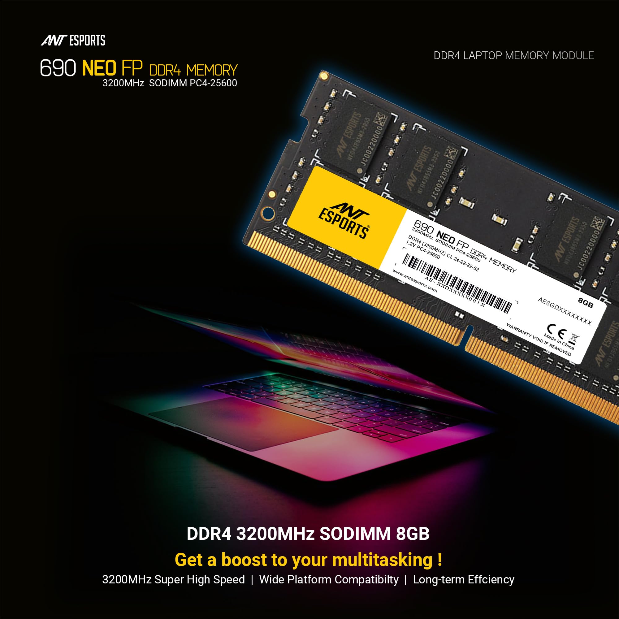 本A-16 9 ④ Amazon.in: Buy Ant Esports 690 NEO FP 8GB (1 * 8GB) DDR4 3200 MHz