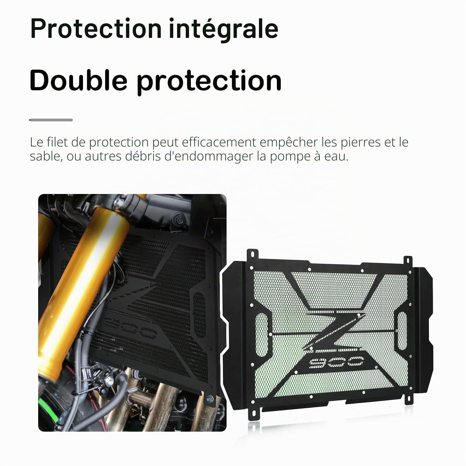 Z900 Moto Couverture De Radiateur Grille De Couverture De Grille Compatible avec Z900 Z 900 2017 2018 2019 2020 2021 2022 2023 2024