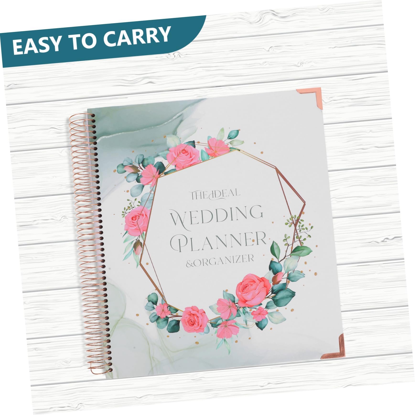 Housoutil Hochzeitsplaner Buch aus Papier mit Detailliertem Zeitplan Budgetplanung und Verlobungsbereich für Verlobung und Planung