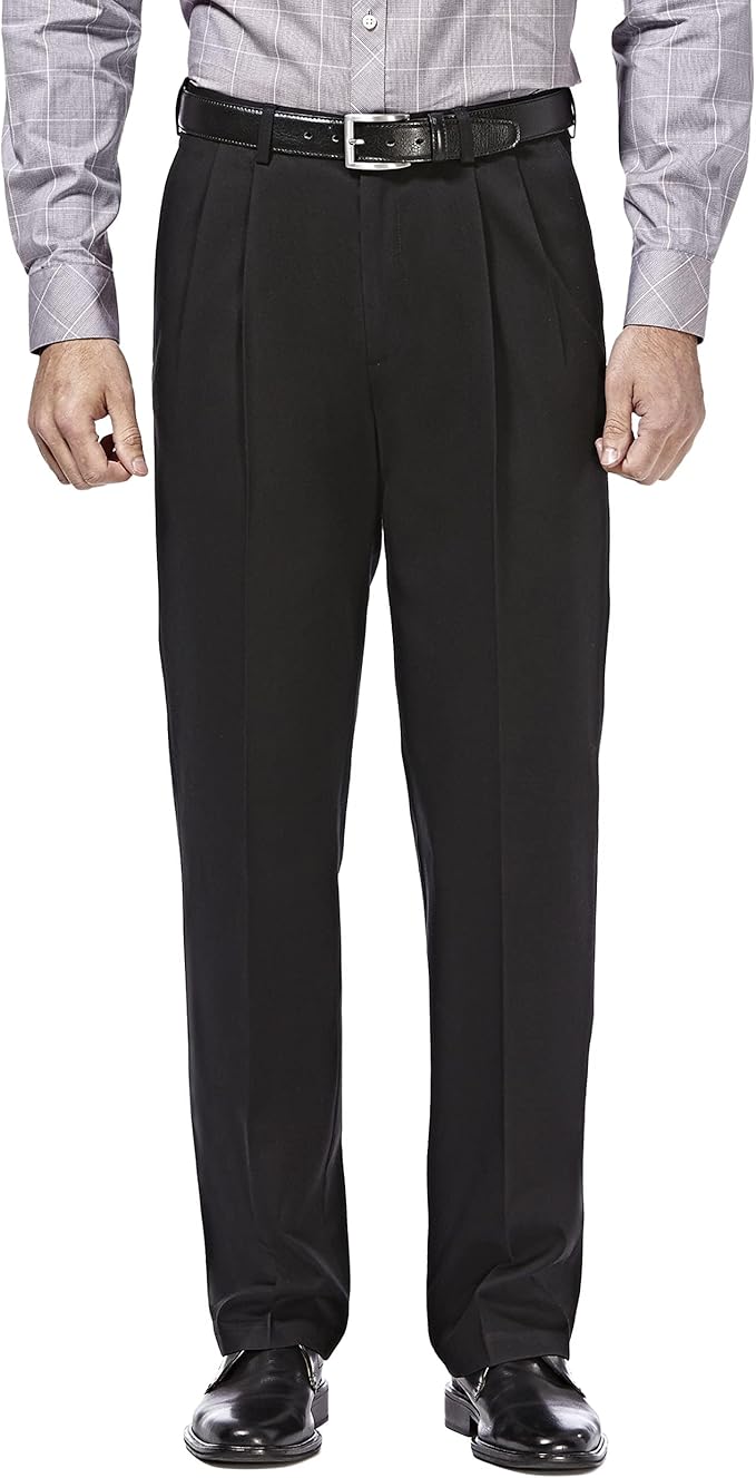 Fit flat front dress pants