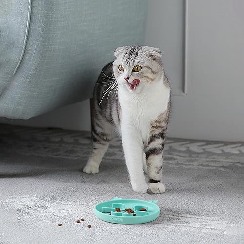 Miniatura 8 de Coomazy Cuencos para perros de alimentación lenta especialmente diseñados para perros de raza pequeña, bulldogs franceses, beagle, perro salchicha,