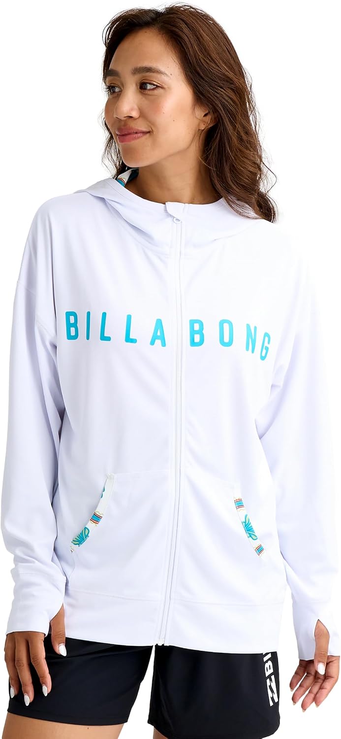 Amazon.co.jp: 【ラッシュガード】ZIP UP HOODED PRINT LOOSE