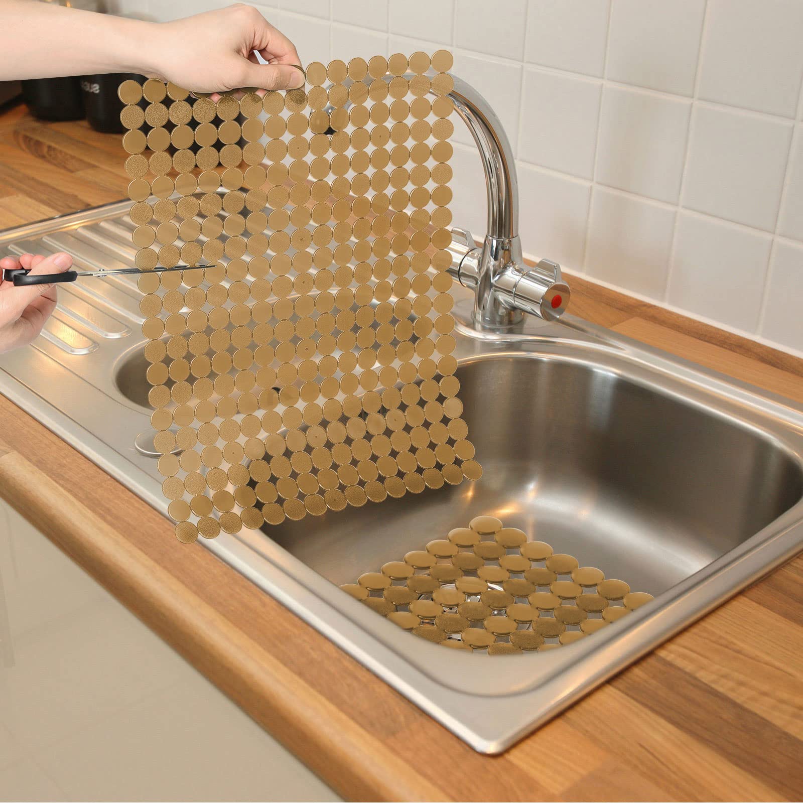 Amazon.co.jp: Qulable キッチンシンクマット 2枚パック ステンレス 