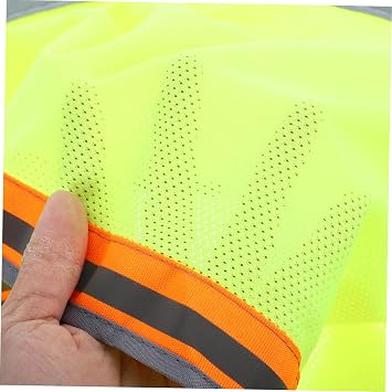 High Visibility Reflective Safety Hat Curtain with Full Brim Neck Shield Hard Hat Accessory for Construction and Outdoor Work Fluorescent Yellow Sun Shade for Enhanced Worker
