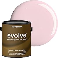 Vista 46 de EVOLVE Pintura e imprimación para interiores, cáscara de huevo (blanco alabastro), 1 galón, cobertura de una capa, excelente oculto, bajo contenido