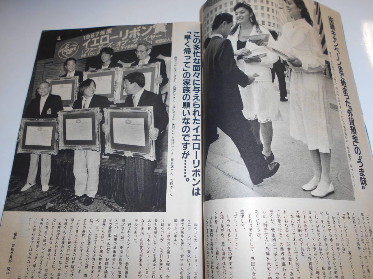 Amazon.co.jp: サンデー毎日 1987年昭和62年7 5 マドンナ日本公演/鶴田