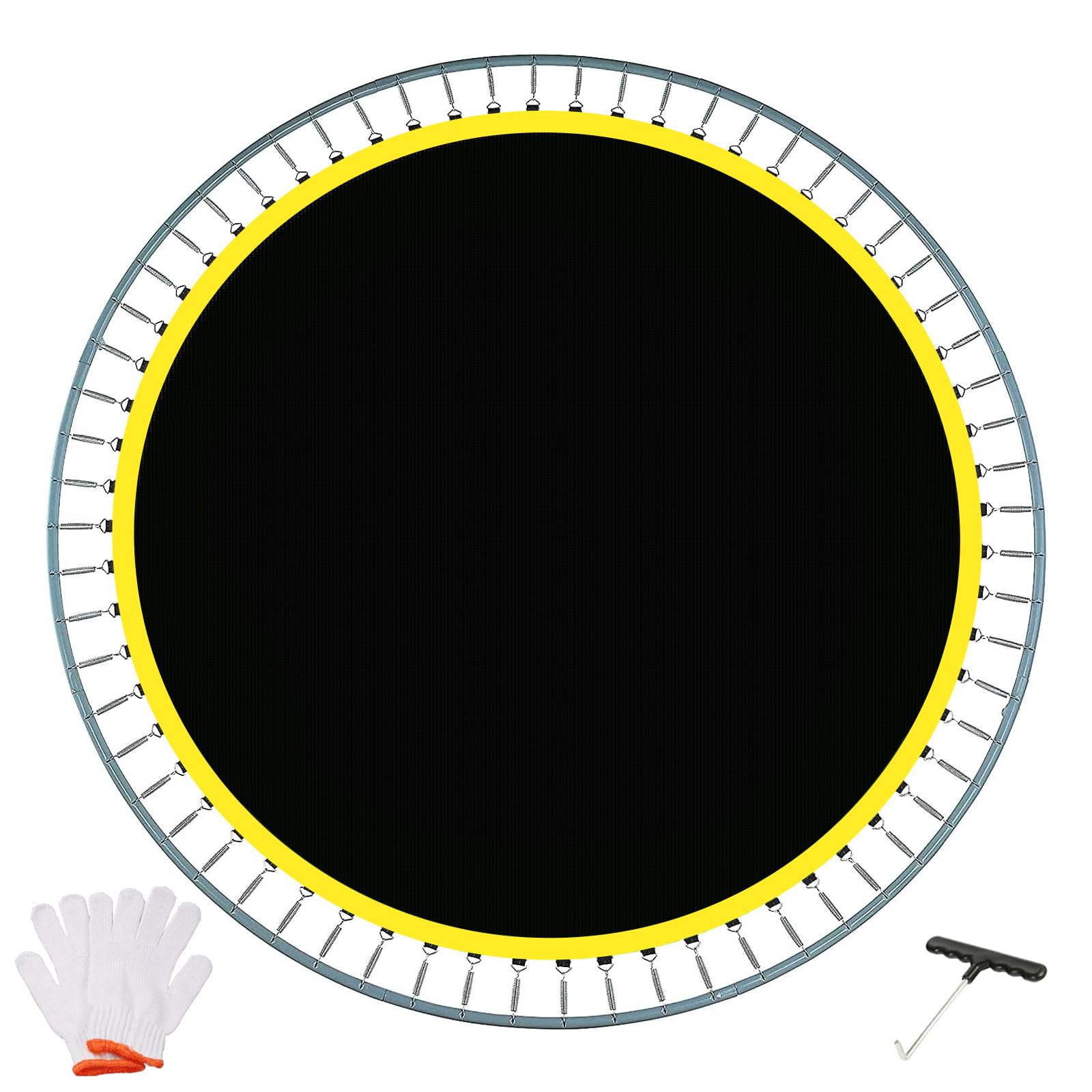 Photo 1 of DEIFRE Trampoline Replacement Mat for 14 FT, 96 V-Rings, 8.5-9.0" Springs