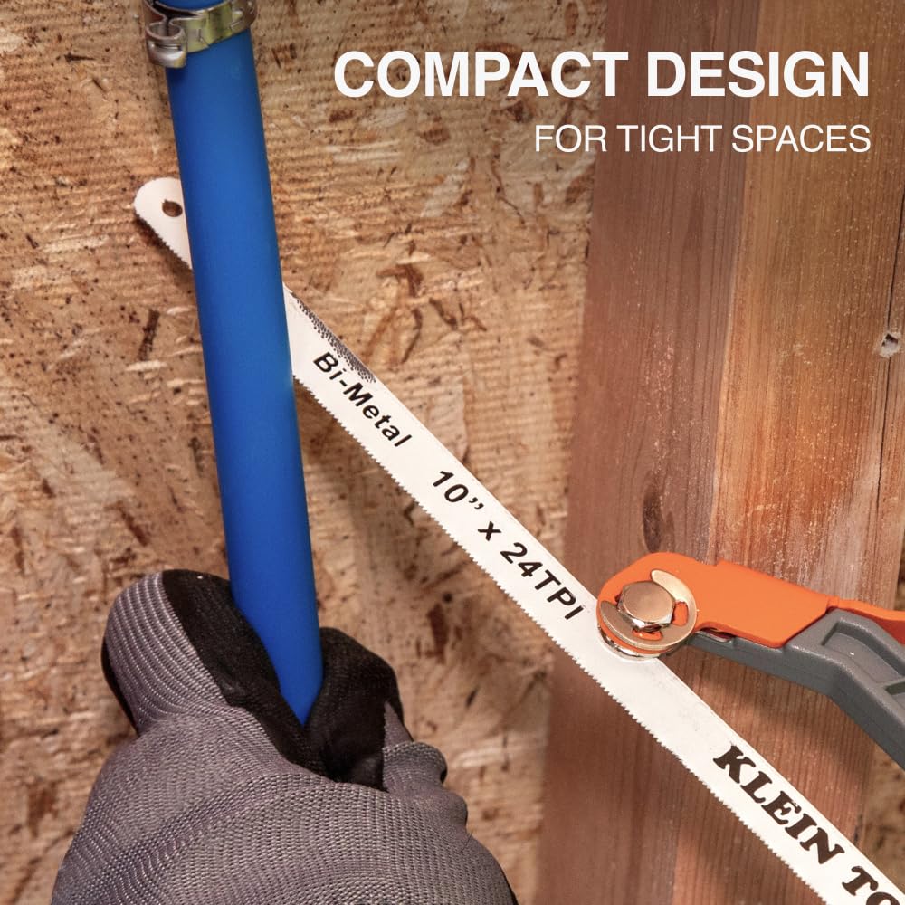 Klein Tools Compact Hacksaw - 10 Inch -4 Klein Tools Compact Hacksaw - 10 Inch -4