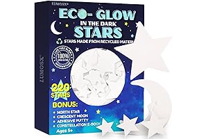 220pcs Glow In The Dark Ceiling Stars With Moon for Night Light Decorations