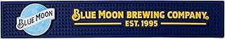 BLUE MOON Brewing Company Beer Bar Mat Spill Mat Rail Drip Mat - 20.75