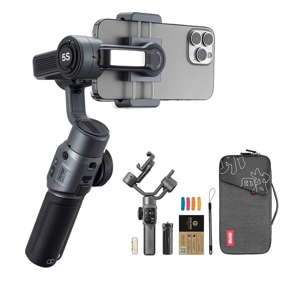その他 Zhiyun Smooth 5S Combo Amazon.com: ZHIYUN Smooth 5S AI Combo 3-Axis Gimbal