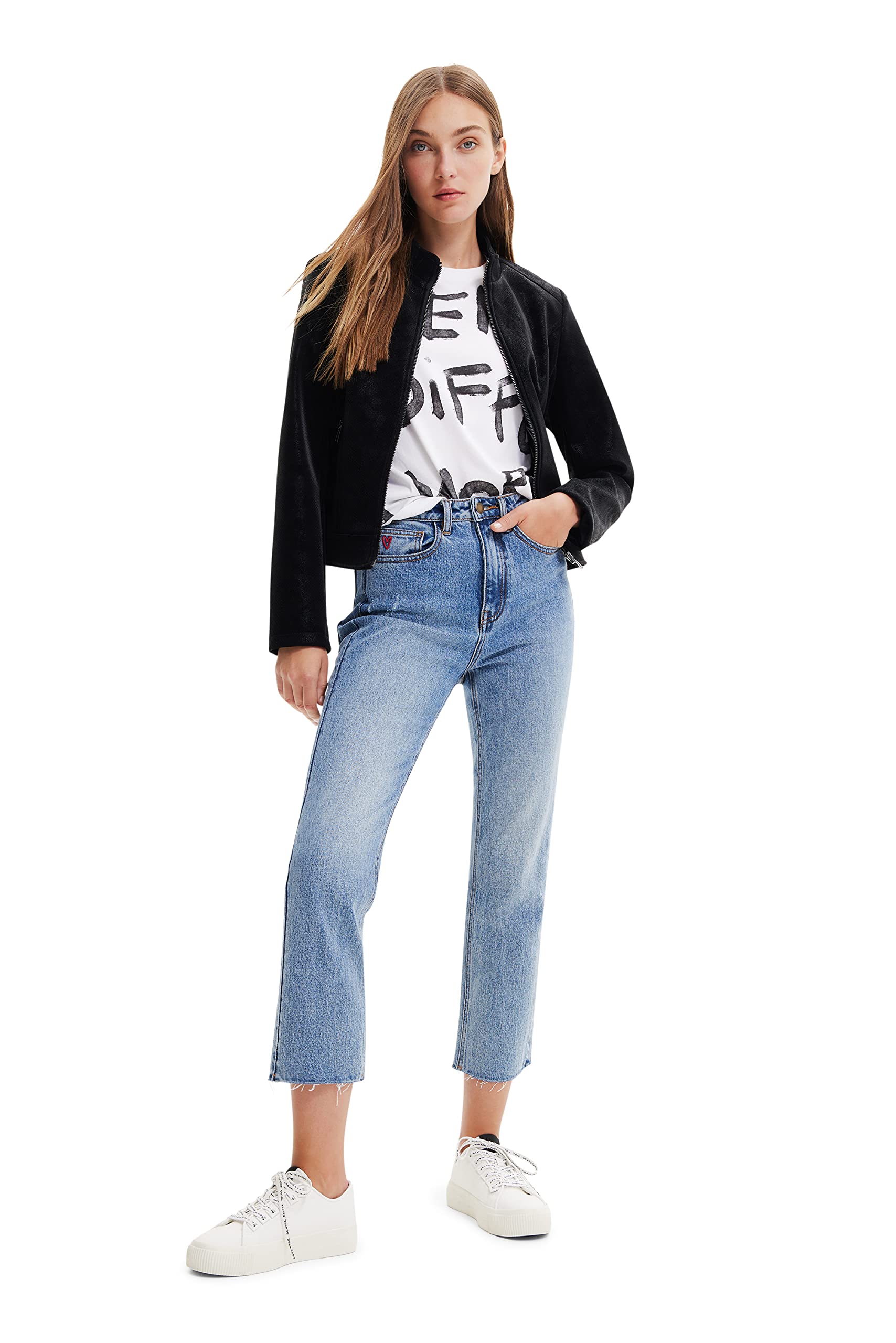 Desigual Chaq_las Vegas, 2000 Black, CAPPOTTO PU Donna