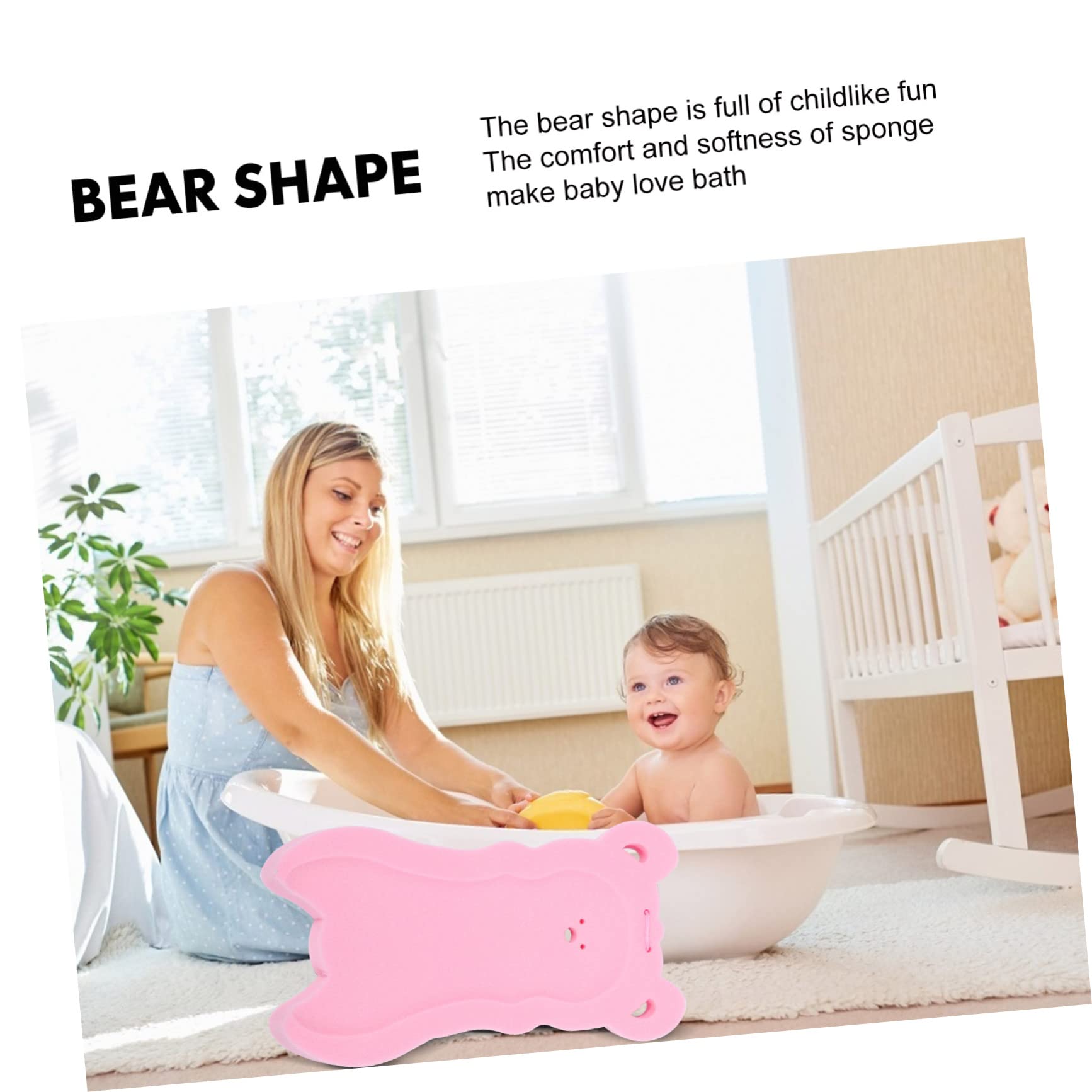 PRETYZOOM 1 Pc Alfombra de baño Esponja Infantil bañera Hinchable Bebe cojín de baño para bebé esponjas Alfombra de Ducha Almohadilla de baño para bebé cojín de baño Antideslizante Navidad
