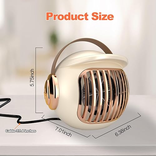 Miniatura 6 de Calentador de espacio, calentador portátil para escritorio de oficina, mini calentador de tienda de campaña de 400 W para campamento (uso en