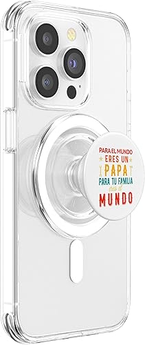 Miniatura 4 de Regalos para Papa Dia Del Padre Camiseta Mejor Papa Mundo PopSockets PopGrip for MagSafe