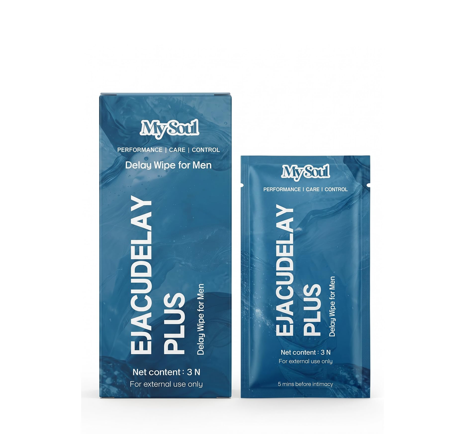 [BRSREAQ3PJ7WEH37] My Soul Ejacudelay Plus Topical Wipes for Men | 3 wipes | Alcohol-Free, Gentle & Quick-Drying | Easy to Use | Discreet & Travel-Friendly Packaging | Feel Clean And Confident