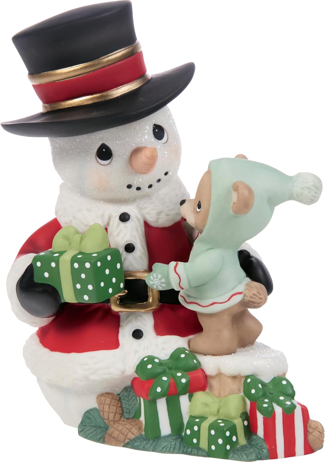 Precious Moments Sharing The Gift of Love At Christmastime Annual Snowman Figurine – 251015