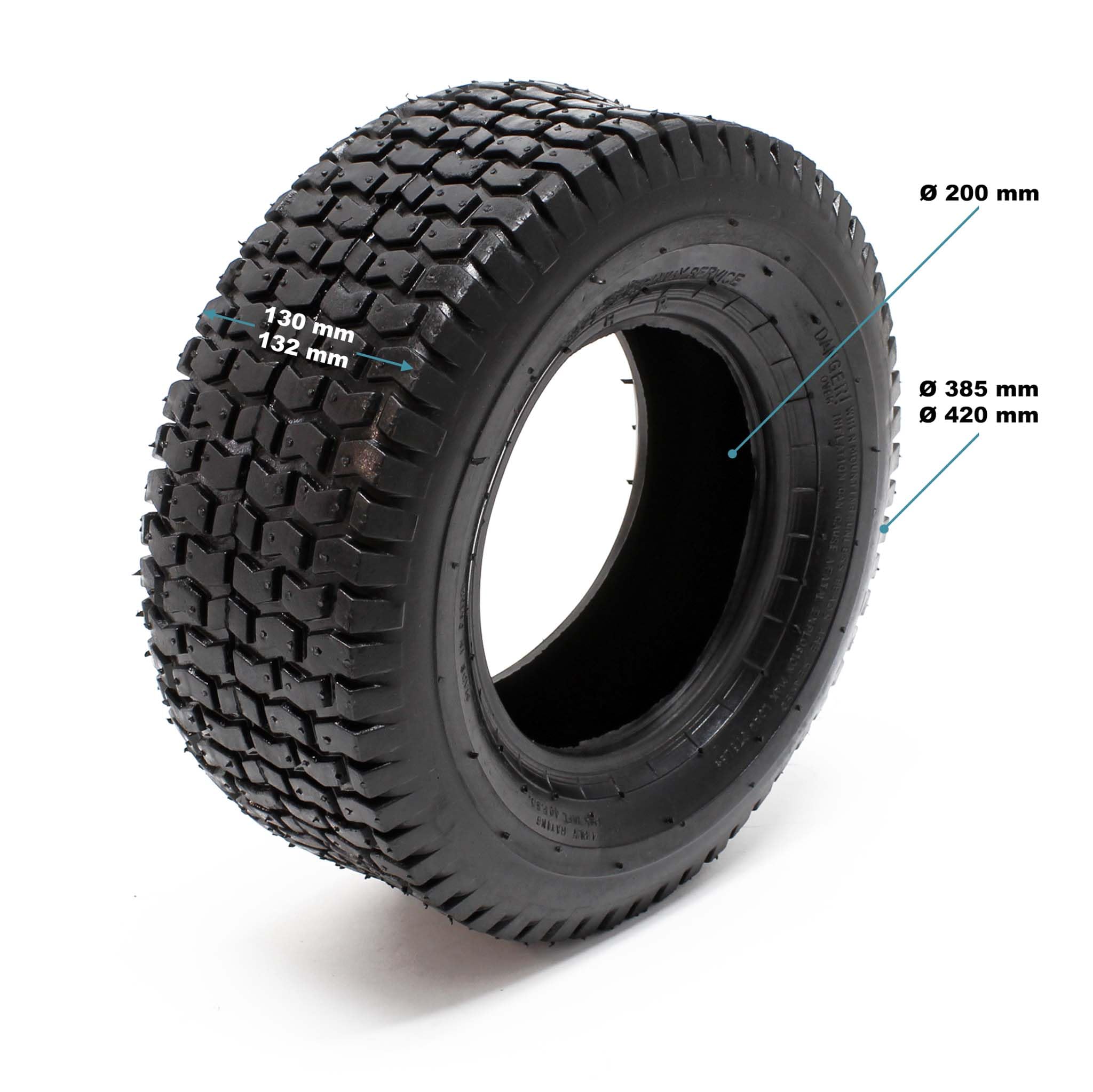 2 x opona 2 x dętka samojezdna / traktor do trawy 16 x 6,50-8 4PR zawór prosty
