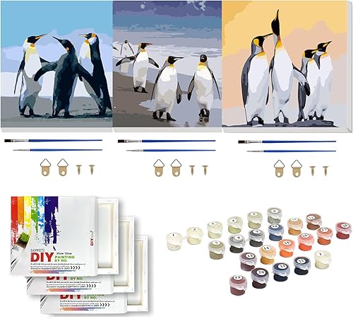 SANWEITU Pintura de Halloween por número para principiantes, lienzo enmarcado por número para adultos, pintura de calabaza de Halloween para