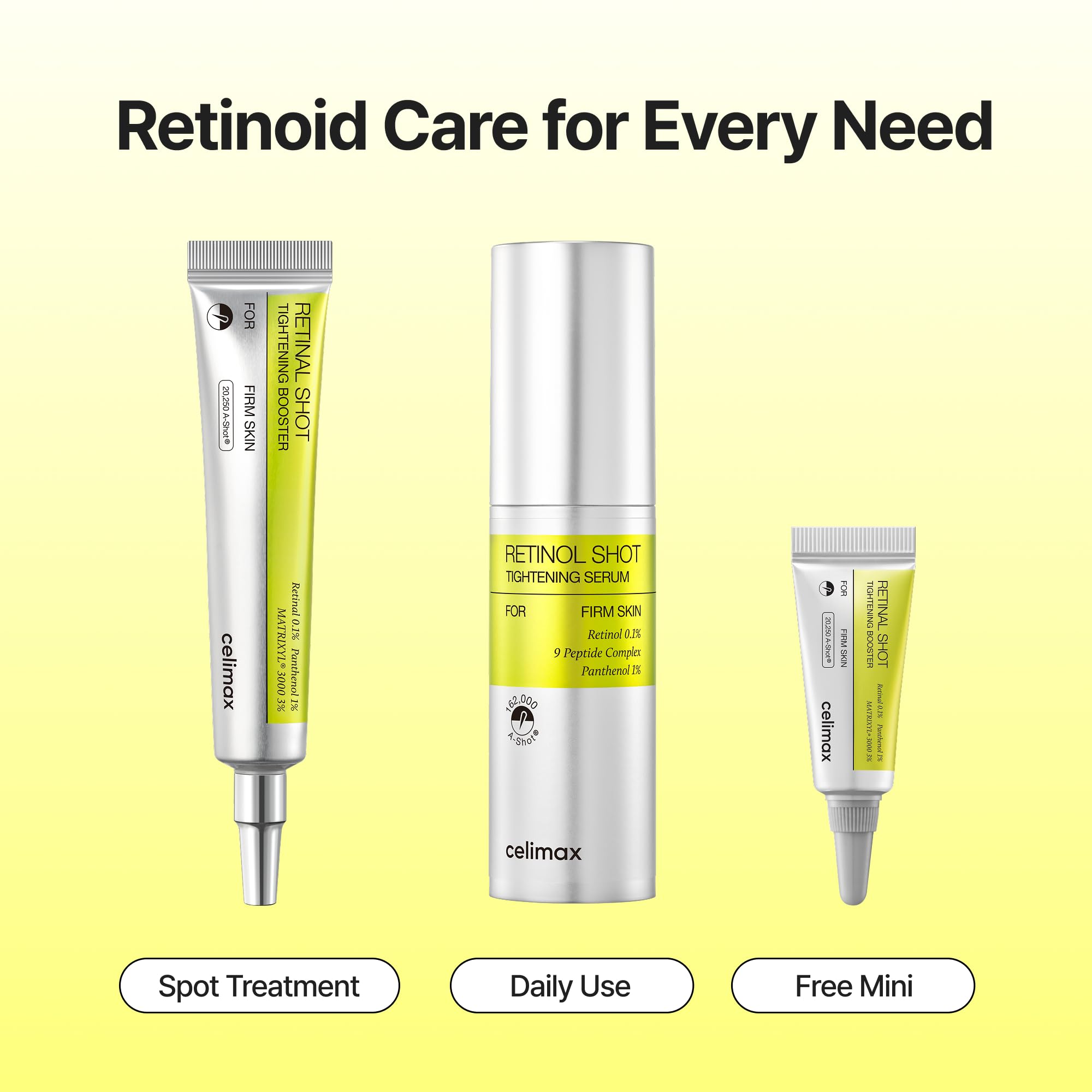 celimax The Vita A Retinal Shot Tightening Booster (Global Set, 1.61 fl.oz)