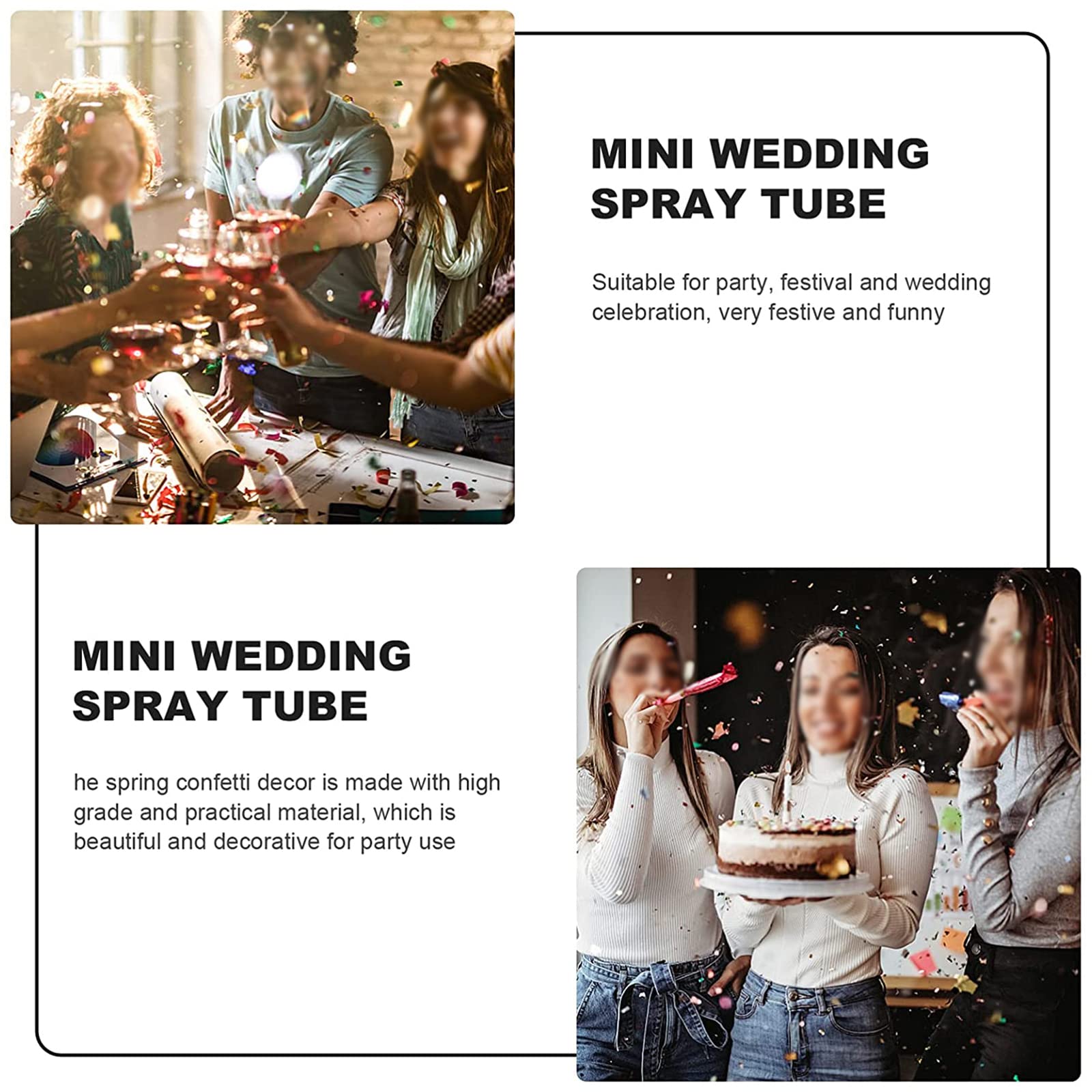 Hochzeits-Konfetti Set – Inkl. Cocktailgläser, Hochzeitspaare & Just Married, Perfekt Für Die Party
