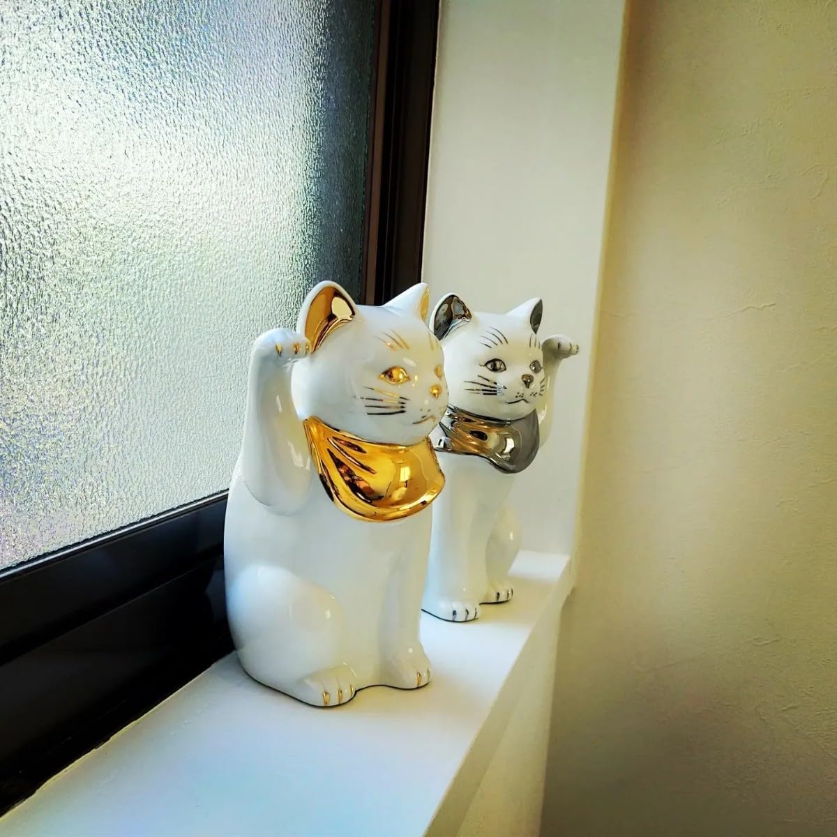 江戸猫 瀬戸 焼 招き猫 瀬戸焼 招き猫 日本製 江戸猫ブラックプラチナ小19