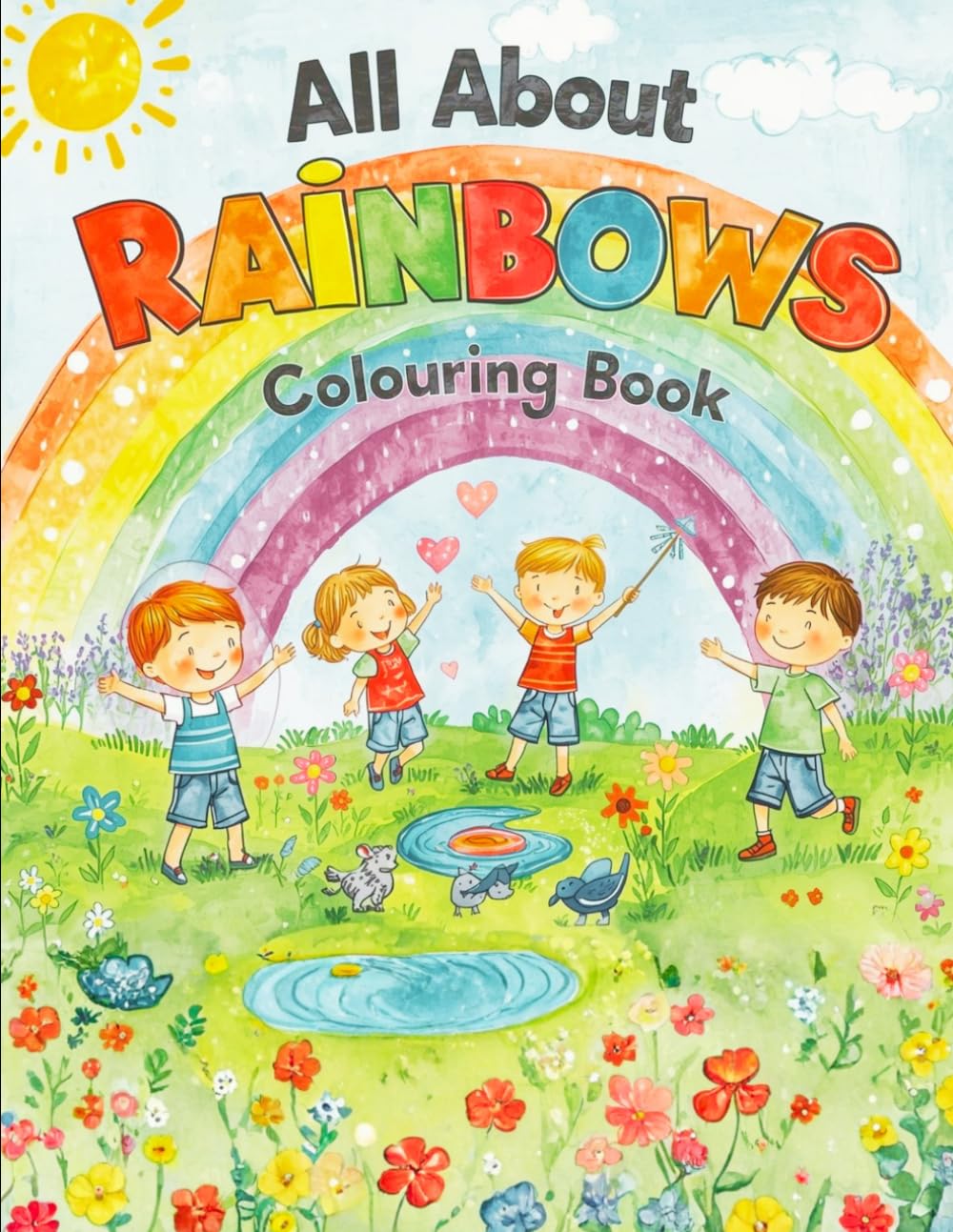 All About Rainbows: A Fun and Educational Coloring Book for Kids Who Love Colors, Nature, and Creative Adventures