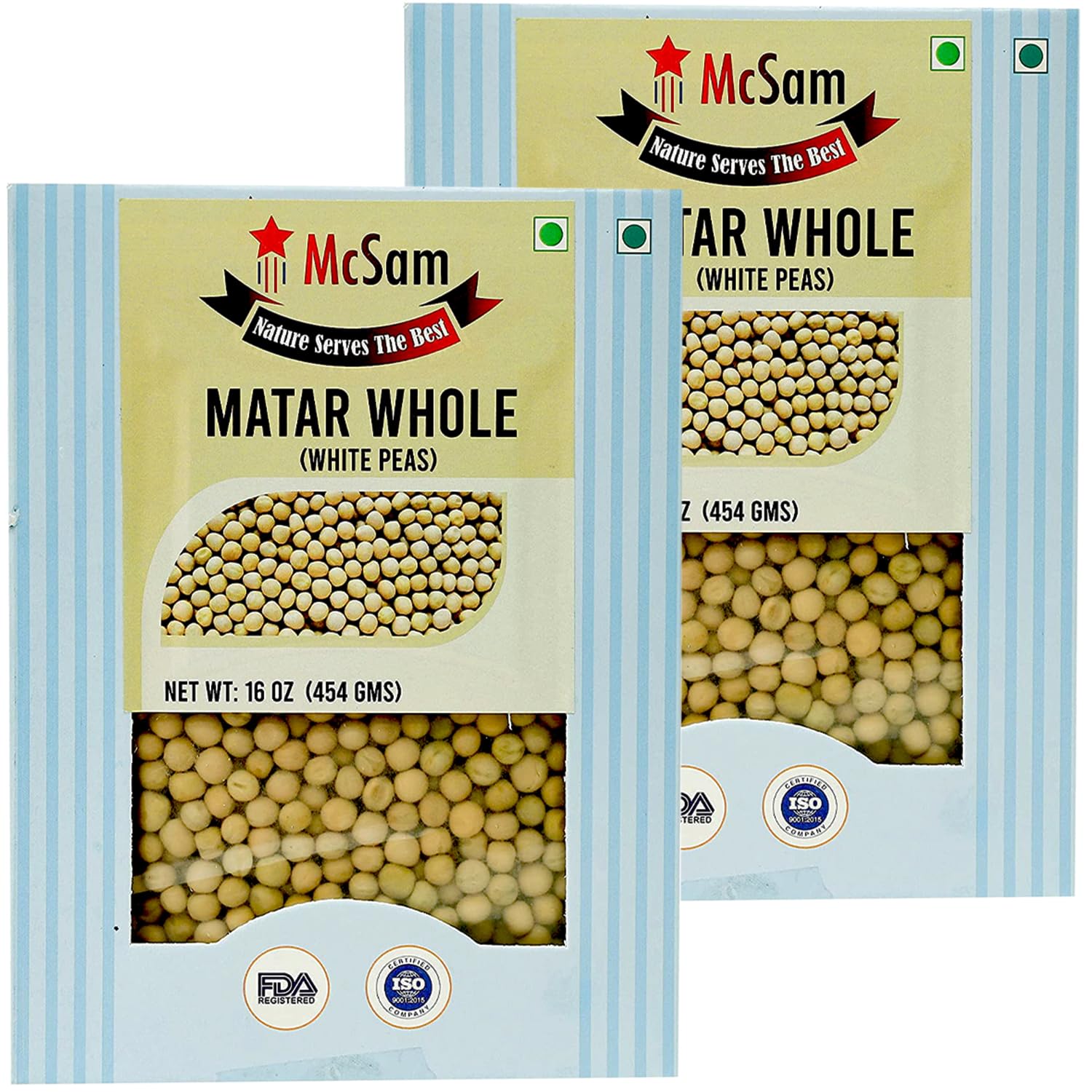 Premium White Peas (White Matar) 900 Gram, Perfect for Preparing Matar Kulcha, Indian Dish, Matara