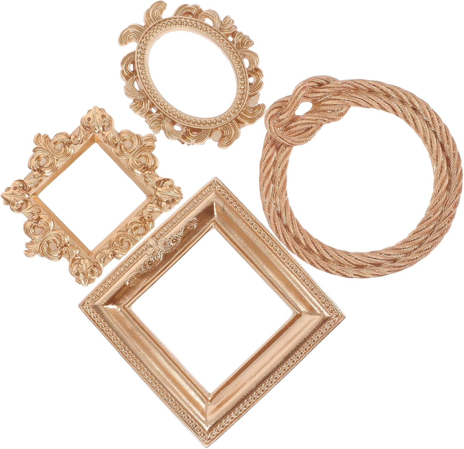 4pcs Mini Resin Picture Frames for Photography Xmas Halloween