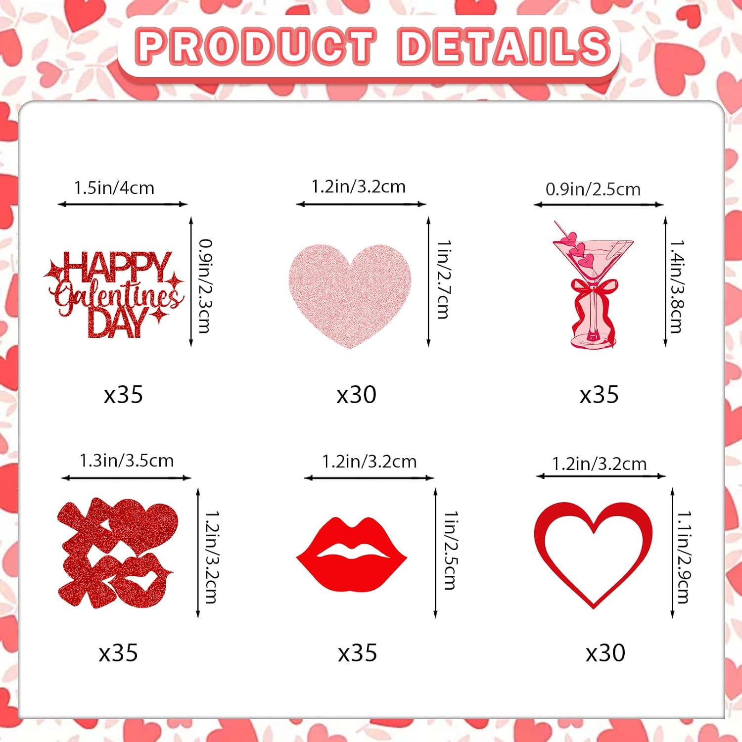 200PCS Galentines Day Confetti: Galentines Day Decorations Galentine Confetti for Table Galentine Party Table Decorations for Valentines Day Photo Props Girls Women Party Favors